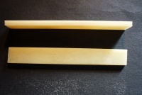 Long Unbleached Bone Saddle 92 x 12 x 3.5 mm